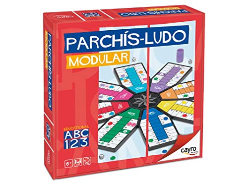 Cayro - Parchís Modular 8 Jugadores- Juego de Tradicional - Juego de Mesa - Desarrollo de Habilidades cognitivas - Juego de Mesa (700)