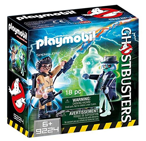 CAZAFANTASMAS Spengler and Ghost Playset de Figuras de Juguete, Multicolor, 6,6 x 14,2 x 14,2 cm (Playmobil 9224) CAZAFANTASMAS Spengler and Ghost Playset de Figuras de Juguete, Multicolor, 6,6 x 14,2 x 14,2 cm (Playmobil 9224)