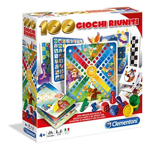 Clementoni 12952 - Set de 100 Juegos Reunidos (versión en Italiano)