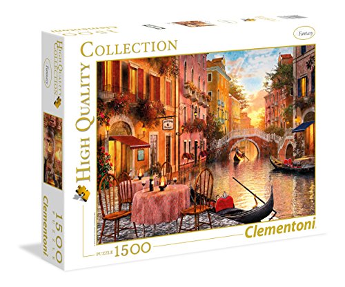 Clementoni- Collection: Venezia Los Pingüinos De Madagascar Puzzle, 1500 Piezas, Multicolor (31668)