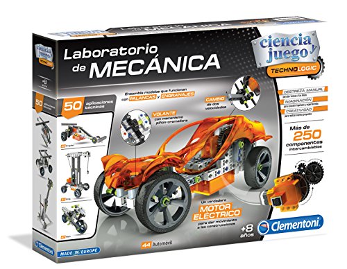 Clementoni- Laboratorio de Mecánica Motor Eléctrico, Multicolor, Miscelanea (55125.5)