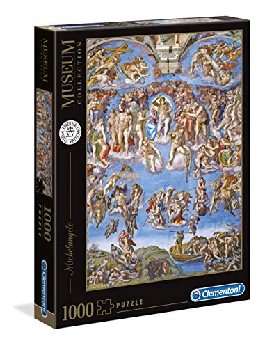 Clementoni- Puzzle 1000 Piezas Museos Michelangelo: Juicio Universal, Multicolor (39497.5)