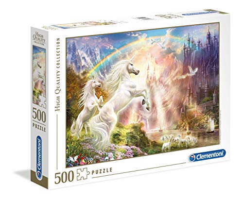 Clementoni- Puzzle 500 Piezas Puesta de Sol con Unicornio, Multicolor (35054.4) Clementoni- Puzzle 500 Piezas Puesta de Sol con Unicornio, Multicolor (35054.4)