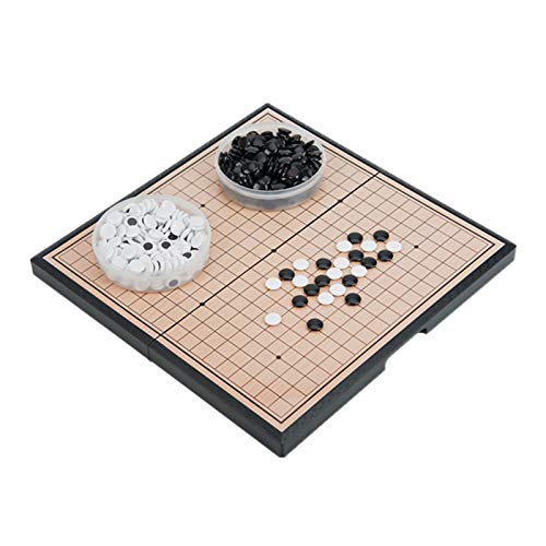 coil-c Juego de ajedrez magnético Go-Board portátil plegable con piedras convexas individuales y Go Board Estrategia china clásica para niños y adultos