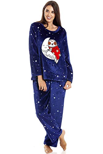 Conjuntos de Pijama de Personaje de Lana Polar súper Suave y cálida para Mujer 38/40 Sloth