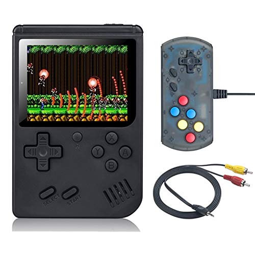 Consola de Juegos Portátil, 168 Juegos FC Clásicos, 3 in Pantalla LCD, 850 mAh Batería Recargable, Consola Mini Retro Soporte para Conectar TV y Dos Jugadores, Regalos de Niños y Adultos (Negro) Consola de Juegos Portátil, 168 Juegos FC Clásicos, 3 in Pantalla LCD, 850 mAh Batería Recargable, Consola Mini Retro Soporte para Conectar TV y Dos Jugadores, Regalos de Niños y Adultos (Negro)