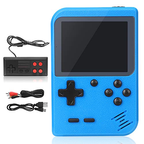 Consola de Juegos Portátil, 500 Juegos Retro Game Consola Juegos Clásica Jugador con 1 Carga USB y Controlador de juego, Soporte Dos Jugadores y conectar TV, Regalo de Cumpleaños para los Niños Padres