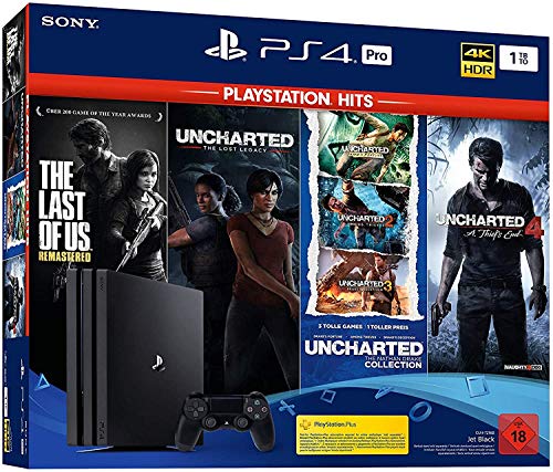 Consola Sony Playstation 4 Pro 1TB + The Last of US + Uncharted Legacy + Uncharted Collection + Uncharted 4 Consola Sony Playstation 4 Pro 1TB + The Last of US + Uncharted Legacy + Uncharted Collection + Uncharted 4