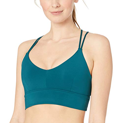 Core 10 Strappy Long Line Sports Bra Bras, Verde Azulado, US XL (EU 2XL)