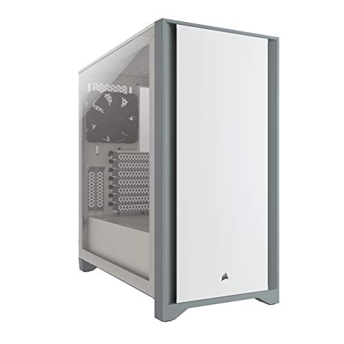 Corsair 4000D Chasis ATX Semitorre con Cristal Templado, Panel Frontal de Acero Sólido, Panel Lateral de Cristal Templado, Espacioso Interior, Dos Ventiladores de 120 mm Incluidos, Color Blanco Corsair 4000D Chasis ATX Semitorre con Cristal Templado, Panel Frontal de Acero Sólido, Panel Lateral de Cristal Templado, Espacioso Interior, Dos Ventiladores de 120 mm Incluidos, Color Blanco