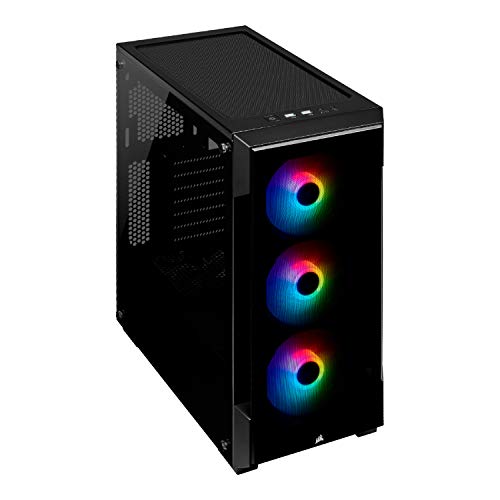 Corsair iCUE 220T RGB, Chasis Semitorre Inteligente ATX con Cristal Templado, Color Negro Corsair iCUE 220T RGB, Chasis Semitorre Inteligente ATX con Cristal Templado, Color Negro