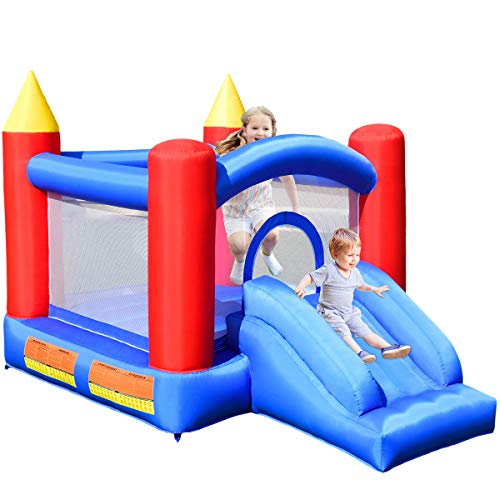 COSTWAY Castillo Hinchable con Tobogán ara Niños Parque Infantil 3x2x2m Centro de Actividades para Patio Jardín Sin Soplador COSTWAY Castillo Hinchable con Tobogán ara Niños Parque Infantil 3x2x2m Centro de Actividades para Patio Jardín Sin Soplador