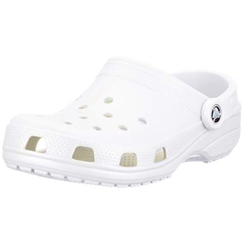 Crocs Sabots Blanc Mixte Adulte, Zuecos Unisex 100, Blanco (Blanc 100), 37/38 EU