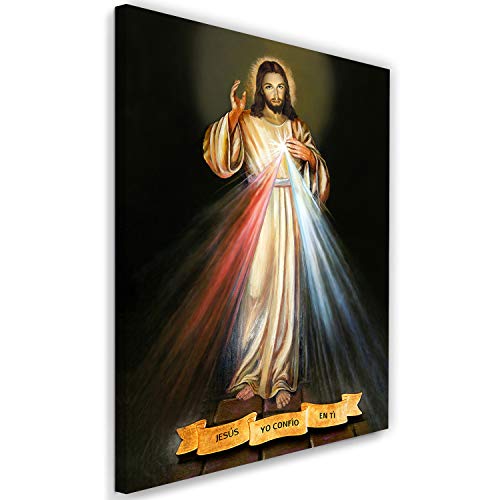 Cuadro en Lienzo Jesús Calidad fotografica misericordia Multi 40x60 cm