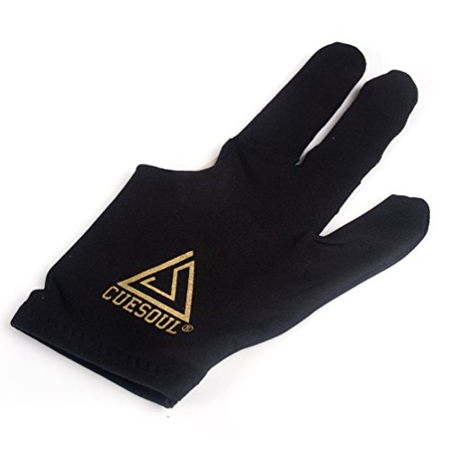 CUESOUL 10pcs / set 3 Finger Billar Snooker Cue Guantes Guantes (Negro) CUESOUL 10pcs / set 3 Finger Billar Snooker Cue Guantes Guantes (Negro)