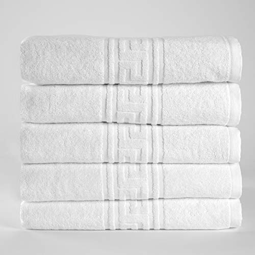 D&D Quality - 5 Toallas de baño Hotel 100% algodón Egipcio, Color Blanco (Set 5 Toallas Baño 70x140 cm) D&D Quality - 5 Toallas de baño Hotel 100% algodón Egipcio, Color Blanco (Set 5 Toallas Baño 70x140 cm)