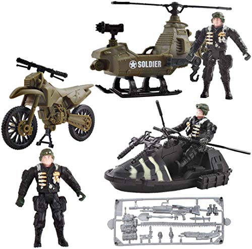 deAO Vehículos de Combate Modelo Die-Cast a Pequeña Escala Figuras Coleccionables Conjunto Playset Fuerzas Armadas y Unidad de Defensa Militar deAO Vehículos de Combate Modelo Die-Cast a Pequeña Escala Figuras Coleccionables Conjunto Playset Fuerzas Armadas y Unidad de Defensa Militar
