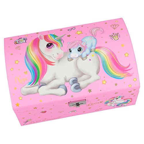 Depesche Joyero con compartimento secreto Ylvi y los Minimoomis, unicornio Naya, aprox. 17,5 x 11,4 x 9,5 cm Depesche Joyero con compartimento secreto Ylvi y los Minimoomis, unicornio Naya, aprox. 17,5 x 11,4 x 9,5 cm