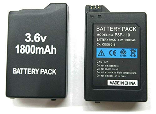 Desconocido Bateria para Sony PSP 1000 1001 1003 1004 100X Fat Gorda 1800 mAh 3.6v Modelo PSP-110 Desconocido Bateria para Sony PSP 1000 1001 1003 1004 100X Fat Gorda 1800 mAh 3.6v Modelo PSP-110