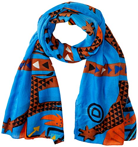 Desigual Foul_Savana Bufanda, Azul (Azul Agua 5029), Talla única (Talla del fabricante: U) para Mujer Desigual Foul_Savana Bufanda, Azul (Azul Agua 5029), Talla única (Talla del fabricante: U) para Mujer