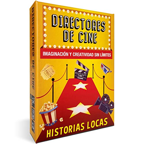 DIRECTORES DE CINE Historias LOCAS Juegos de Mesa Familiares. Divertidísimo Juego Educativo desarrolado por educadores Montessori. Juego de Cartas para una Imaginación y Creatividad sin Límites by