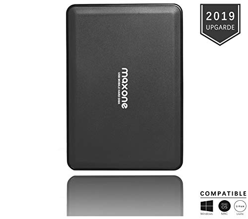 Disco Duro Externo Portátil DE 2,5" 500GB USB 3.0 SATA HDD de Almacenamiento para Escritorio, Portátil, MacBook, Chromebook (500GB, Black)