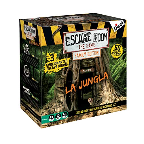 Diset - Escape Room The Jungle family edition - Juego de mesa familiar a partir de 10 años Diset - Escape Room The Jungle family edition - Juego de mesa familiar a partir de 10 años