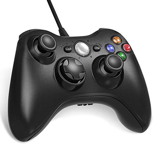 Diswoe Xbox 360 Mando de Gamepad, Controlador Mando USB de Xbox 360 con Vibración, mando de diseño ergonómico mejorado para Xbox 360 Slim y PC con Windows XP / Vista / 7/8 / 8.1 / 10 Diswoe Xbox 360 Mando de Gamepad, Controlador Mando USB de Xbox 360 con Vibración, mando de diseño ergonómico mejorado para Xbox 360 Slim y PC con Windows XP / Vista / 7/8 / 8.1 / 10