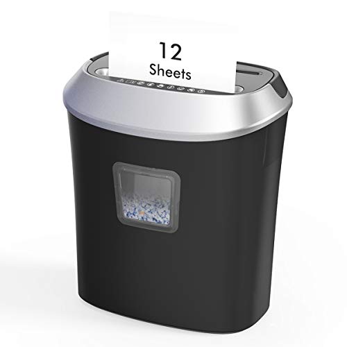 dodocool Trituradora de Papel, Destruye Hasta 12 Hojas,Microcorte,Bote de Basura de 22 Litros,Protección Contra Sobrecarga Térmica Destructora de Papel dodocool Trituradora de Papel, Destruye Hasta 12 Hojas,Microcorte,Bote de Basura de 22 Litros,Protección Contra Sobrecarga Térmica Destructora de Papel