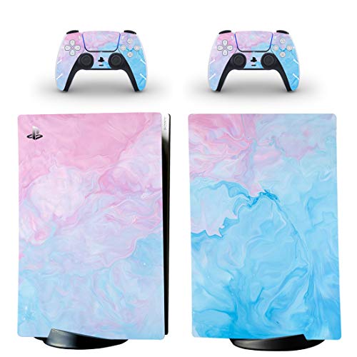 DolDer PS5 0221 PS 5 Digital Edition - Skin adhesivo para consola Sony PS5 y 2 mandos Dualshock