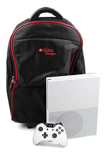 DURAGADGET Maleta de Ruedas para Viajar para Videoconsola Xbox One S, Medidas de Equipaje de Mano DURAGADGET Maleta de Ruedas para Viajar para Videoconsola Xbox One S, Medidas de Equipaje de Mano