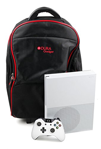 DURAGADGET Maleta de Ruedas para Viajar para Videoconsola Xbox One S, Medidas de Equipaje de Mano