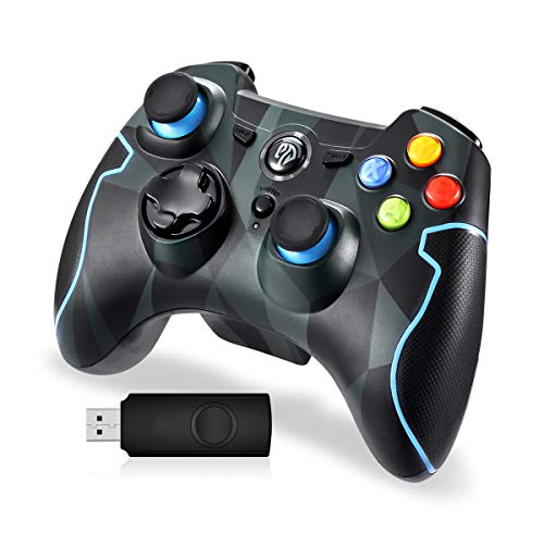 EasySMX Mando para PC, [Regalos Originales] Mando Inalámbrico PS3 Gamepad Wireless Compatible con Windows XP y Vista, Windows 7/8/8.1/10, PS3, Android y Operación Rango hasta 10M