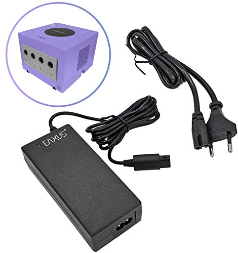 Eaxus®️ Adaptador de alimentación de Nintendo GameCube NGC ⚡ - Cable de alimentación de 2,40 metros / Adaptador de AC