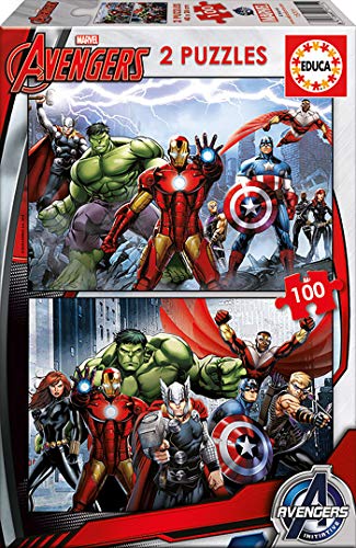 Educa- Avengers Los Vengadores 2 Puzzles de 100 Piezas, Multicolor (15771)