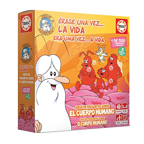 Educa - Érase una Vez…La Vida. Juego de Mesa Familiar Educativo. Preguntas y respuestas sobre anatomía y biología. A Partir de 6 años. 18855 Educa - Érase una Vez…La Vida. Juego de Mesa Familiar Educativo. Preguntas y respuestas sobre anatomía y biología. A Partir de 6 años. 18855