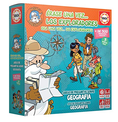 Educa - Érase Una Vez…Los Exploradores Juego de Mesa Educativo, Multicolor (18857))