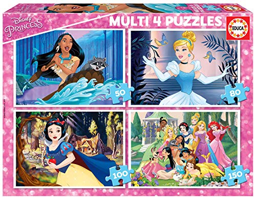 Educa- Princesas Disney Princess Conjunto de Puzzles, Multicolor (17637) Educa- Princesas Disney Princess Conjunto de Puzzles, Multicolor (17637)