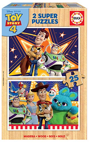 Educa Toy Story 4 2 Puzzles de 25 Piezas, multicolor (18083) Educa Toy Story 4 2 Puzzles de 25 Piezas, multicolor (18083)