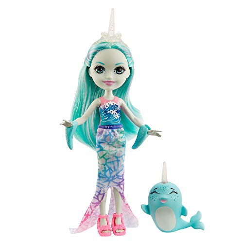 Enchantimals Muñeca con mascota Naddie Narwhal y Sword (Mattel GJX41) Enchantimals Muñeca con mascota Naddie Narwhal y Sword (Mattel GJX41)