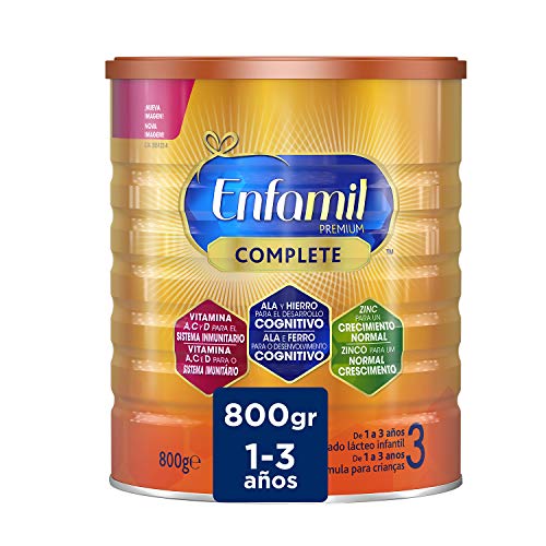 Enfamil Premium Complete 3 - Leche Infantil de Continuación para Lactantes Niños de 1 a 3 Años, 800 gr Enfamil Premium Complete 3 - Leche Infantil de Continuación para Lactantes Niños de 1 a 3 Años, 800 gr