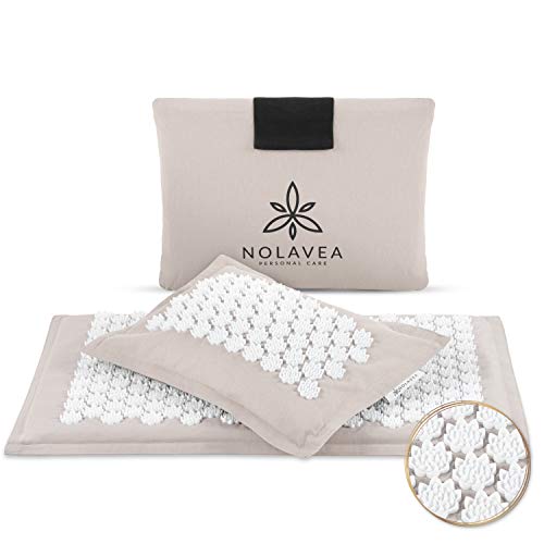 Esterilla de Acupresión Flor de loto - Bolsa y Almohada Cervical Viscoelastica Incluídas - Tejido 100% Algodón, Fibra Coco, Sin Productos Tóxicos - Estrés, Dolor de Espalda, Bienestar, Alfombra Yoga Esterilla de Acupresión Flor de loto - Bolsa y Almohada Cervical Viscoelastica Incluídas - Tejido 100% Algodón, Fibra Coco, Sin Productos Tóxicos - Estrés, Dolor de Espalda, Bienestar, Alfombra Yoga
