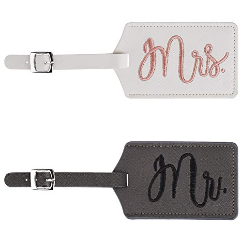 Etiqueta de Equipaje Mr. and Mrs.Identificador Etiqueta, Etiqueta de Equipaje de Boda para Pareja Maleta Viaje Luna de Miel Boda Novia Fiesta de Compromiso Ideas Regalo 2 Piezas Etiqueta de Equipaje Mr. and Mrs.Identificador Etiqueta, Etiqueta de Equipaje de Boda para Pareja Maleta Viaje Luna de Miel Boda Novia Fiesta de Compromiso Ideas Regalo 2 Piezas