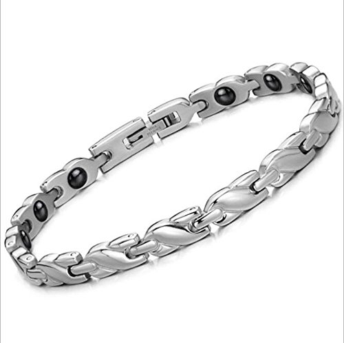 Ewigkeit Pulseras magnéticas para mujeres, Aliviar el dolor Artritis RSI Las migrañas del túnel carpiano reducen la fatiga, contiene 15 imanes de máxima potencia (Style : A) Ewigkeit Pulseras magnéticas para mujeres, Aliviar el dolor Artritis RSI Las migrañas del túnel carpiano reducen la fatiga, contiene 15 imanes de máxima potencia (Style : A)