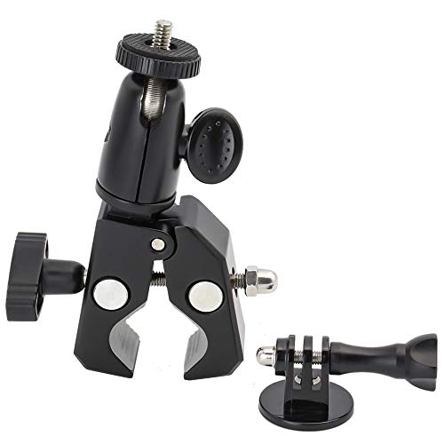 EXSHOW Soporte for GoPro, Soporte Camera para Moto Bike Manillar, Universal for GoPro Hero 7 6 5 4 3+ 3 2 and Other Action Cameras (1/4-20 Rosca + Antideslizante Clamp) EXSHOW Soporte for GoPro, Soporte Camera para Moto Bike Manillar, Universal for GoPro Hero 7 6 5 4 3+ 3 2 and Other Action Cameras (1/4-20 Rosca + Antideslizante Clamp)