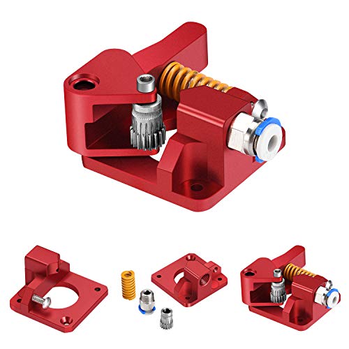 Extrusora de doble unidad TUZUK, kit de actualización de extrusora de aluminio para Tornado/CR-10 / CR-10S / CR-10S Pro/Ender 3 / Anet A8 Anycubic Mega Wanhao i3 (mano derecha)