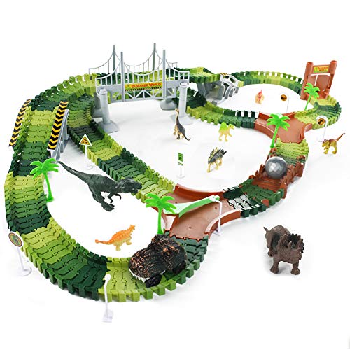 Fajiabao Pista Dinosaurio Cars Juguetes - Circuito Coches Dinosaurios Juguetes 216 Piezas Juego de Dinosaurios Pista de Coches para Niños 3 4 5 6 Años Fajiabao Pista Dinosaurio Cars Juguetes - Circuito Coches Dinosaurios Juguetes 216 Piezas Juego de Dinosaurios Pista de Coches para Niños 3 4 5 6 Años