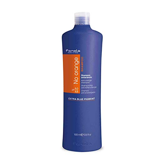 Fanola Champú NO ORANGE Antinaranja 1000mL 1L - Especial cabellos teñidos oscuros - Neutraliza rojos cobrizos indeseados Fanola Champú NO ORANGE Antinaranja 1000mL 1L - Especial cabellos teñidos oscuros - Neutraliza rojos cobrizos indeseados