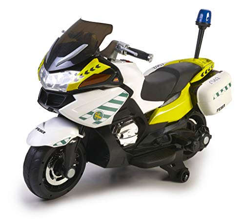 FEBER- Moto de policía, Guardia Civil, Infantil, con batería 12 V, con Luces y Sonido (Famosa 800012841)