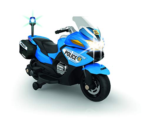 FEBER- Moto depolicía Infantil, con batería 12 V, con Luces y Sonido, Azul (Famosa 800012891) FEBER- Moto depolicía Infantil, con batería 12 V, con Luces y Sonido, Azul (Famosa 800012891)